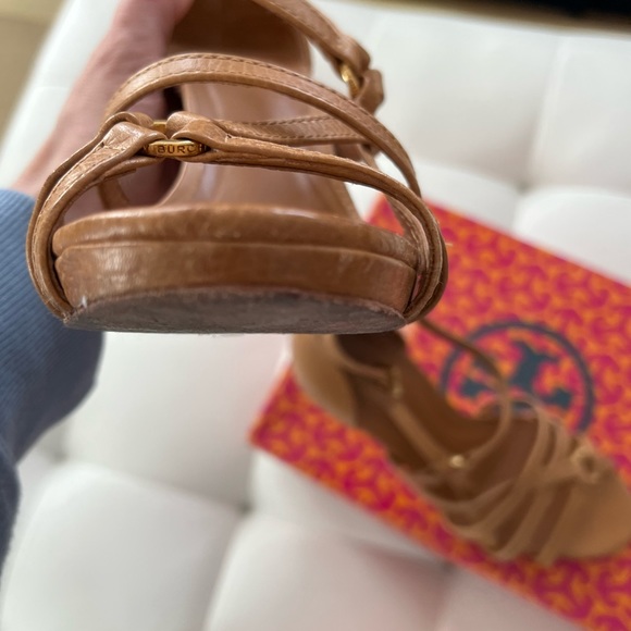 Tory burch elizabella tan leather heels 8 - Picture 2 of 7